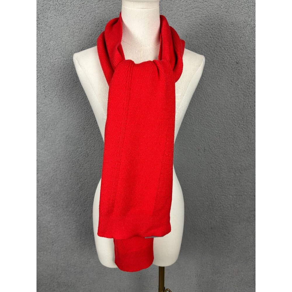 Convertible Wrap Scarf Red Knit On 34th Womens One Size Versatile Looped Scarf W